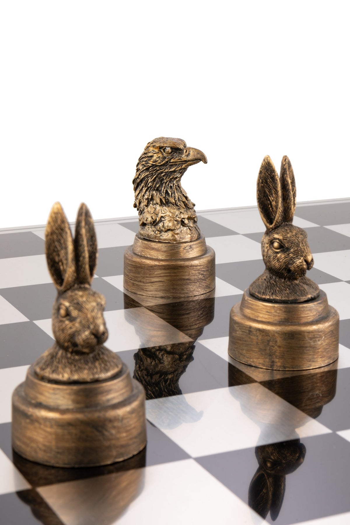 Chess Set Animals Poly Mix