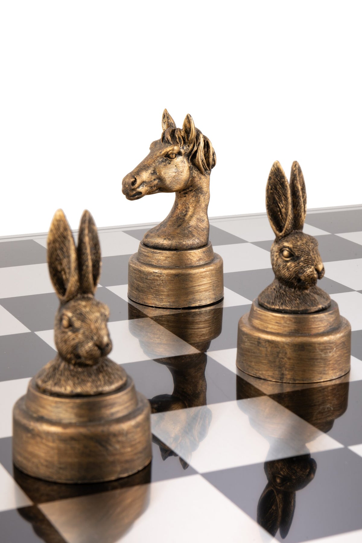 Chess Set Animals Poly Mix