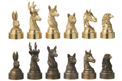 Chess Set Animals Poly Mix