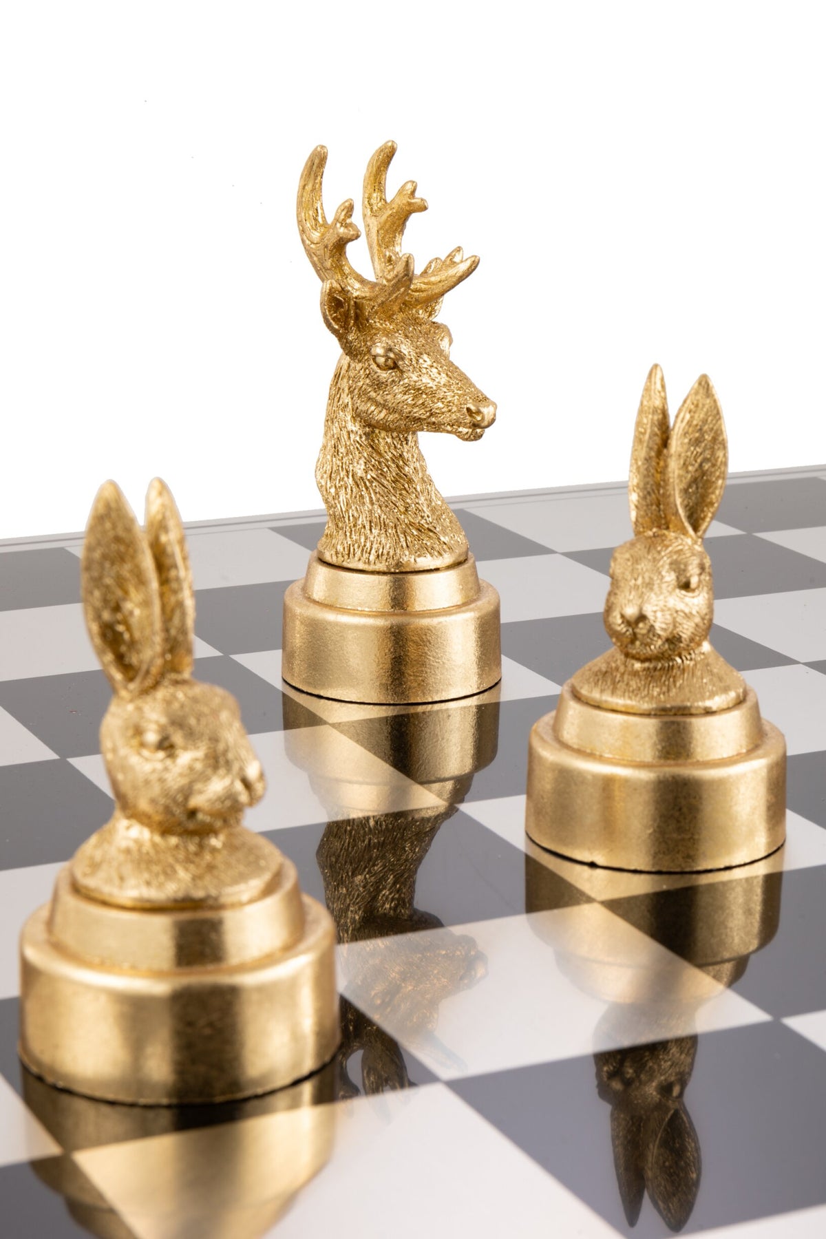 Chess Set Animals Poly Mix