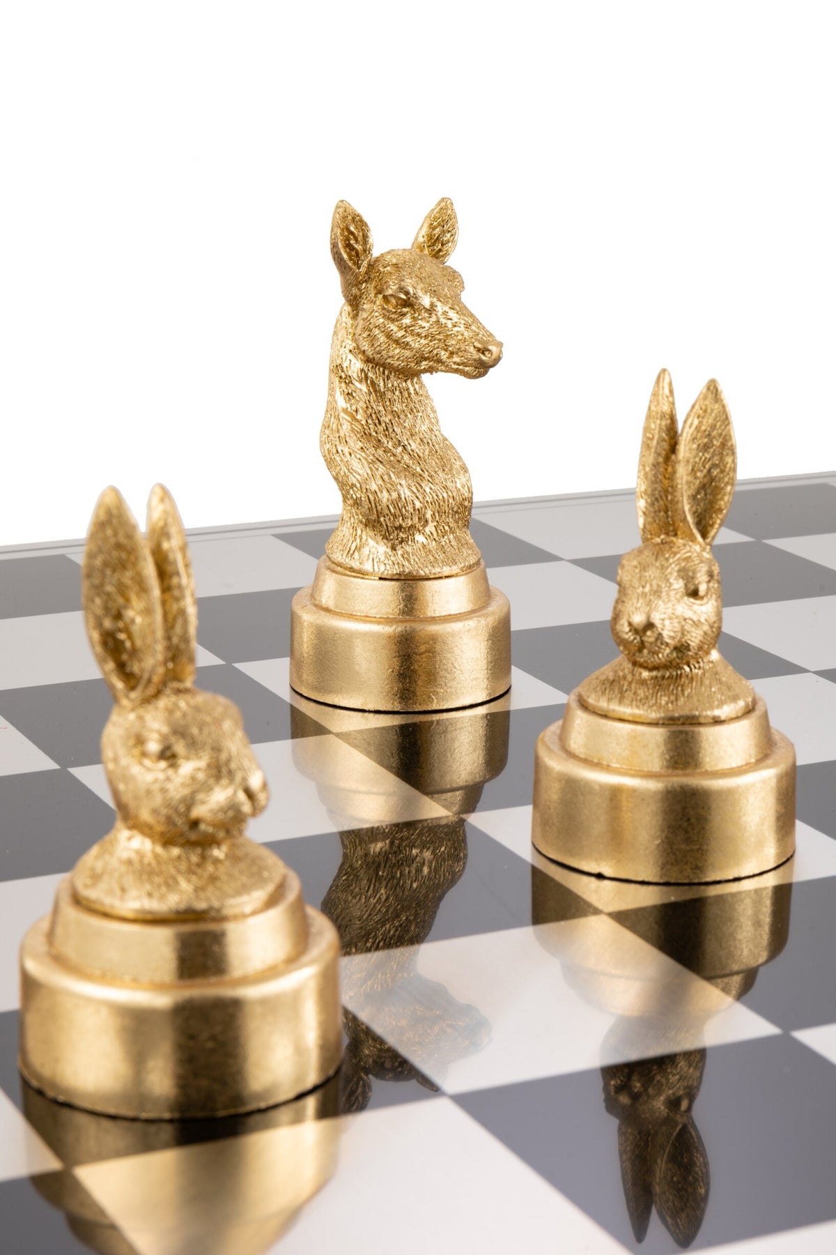 Chess Set Animals Poly Mix