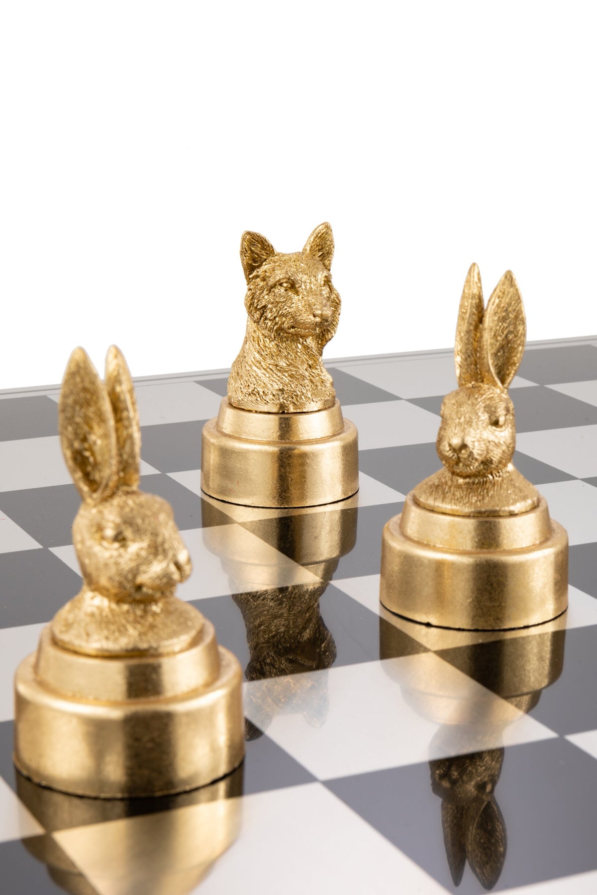 Chess Set Animals Poly Mix