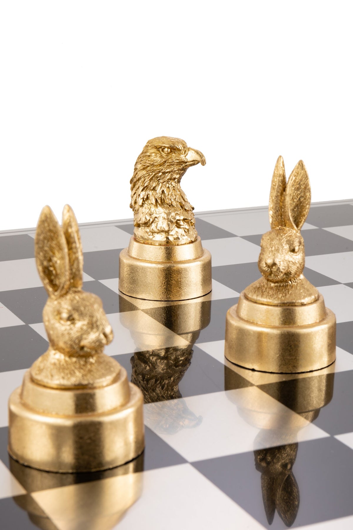 Chess Set Animals Poly Mix