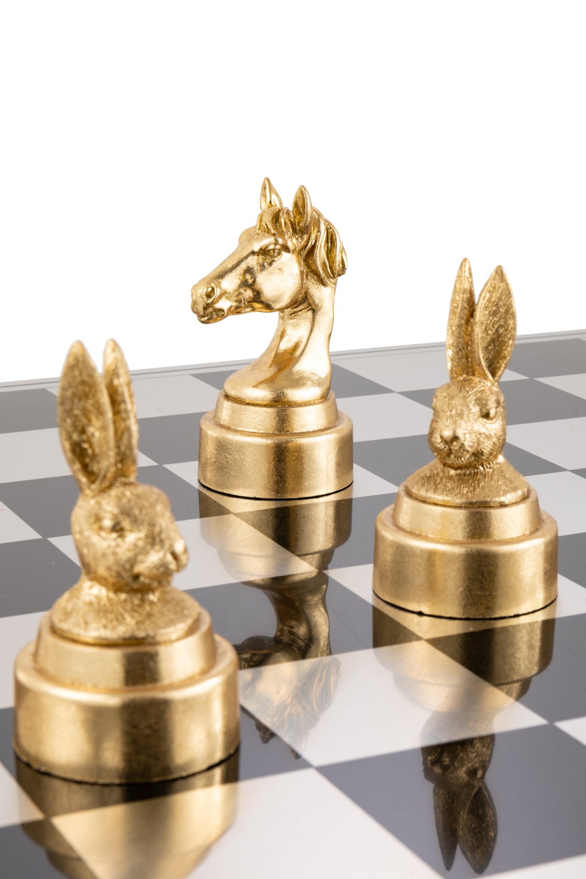 Chess Set Animals Poly Mix