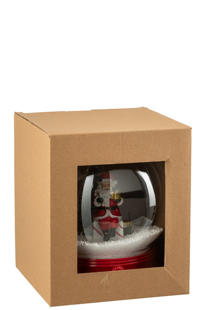 Snow Globe Santa Tree LED Resin
