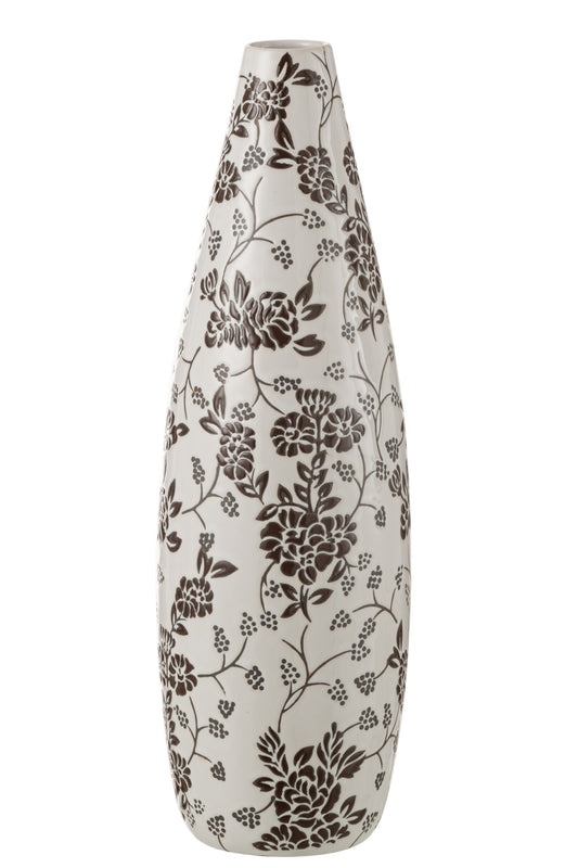 Vase Zen Porcelain White/Black