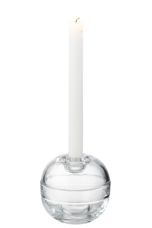 Pot Kaarshouder Glas Transparant