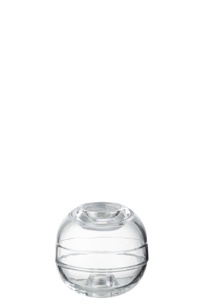 Pot Kaarshouder Glas Transparant