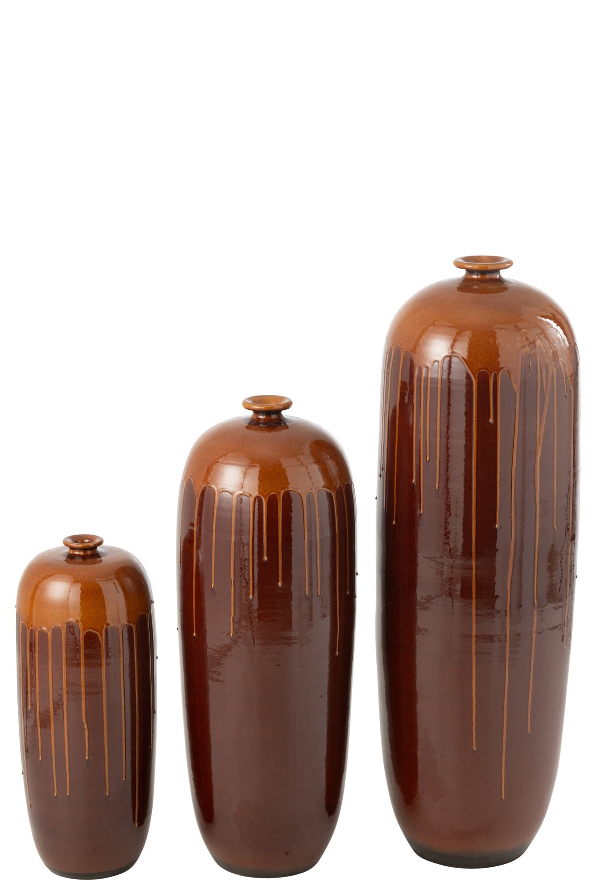 Flowerpot Lee Terra Shiny Brown/Orange