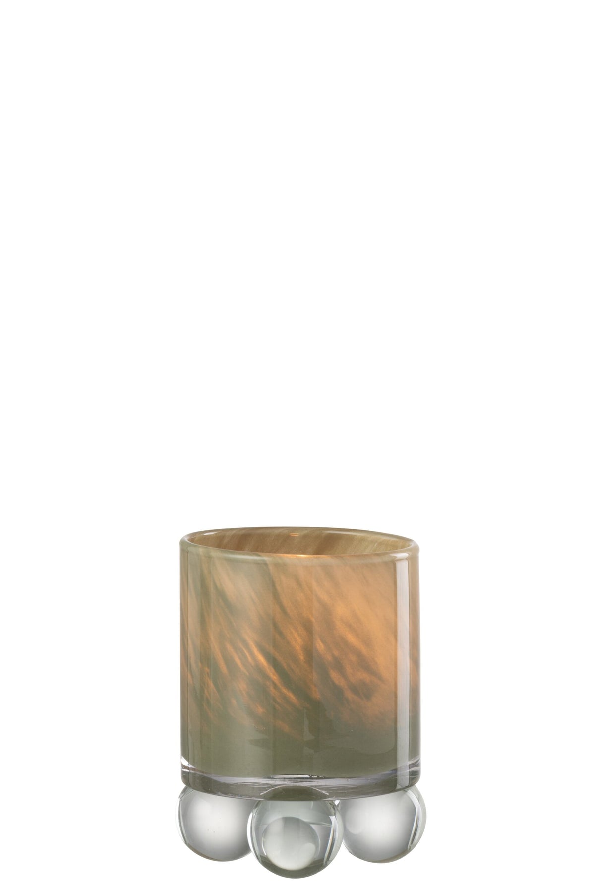 Theelicht On Balls Glas Groen