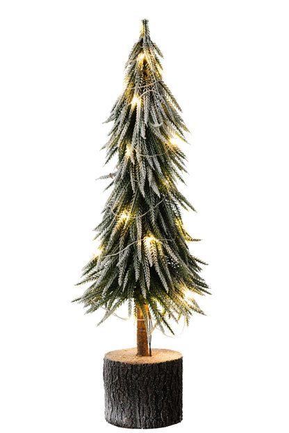 Xmas Tree A +Led Artificial Snow Green Large