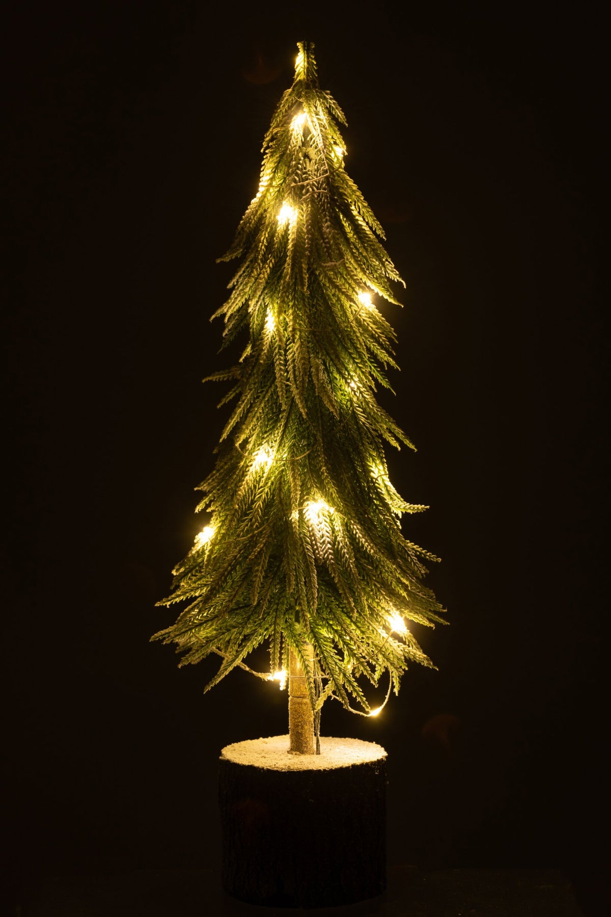 Xmas Tree A +Led Artificial Snow Green Large