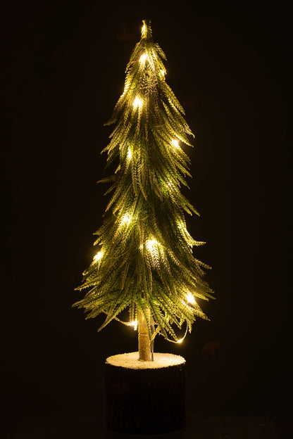Xmas Tree A +Led Artificial Snow Green Large