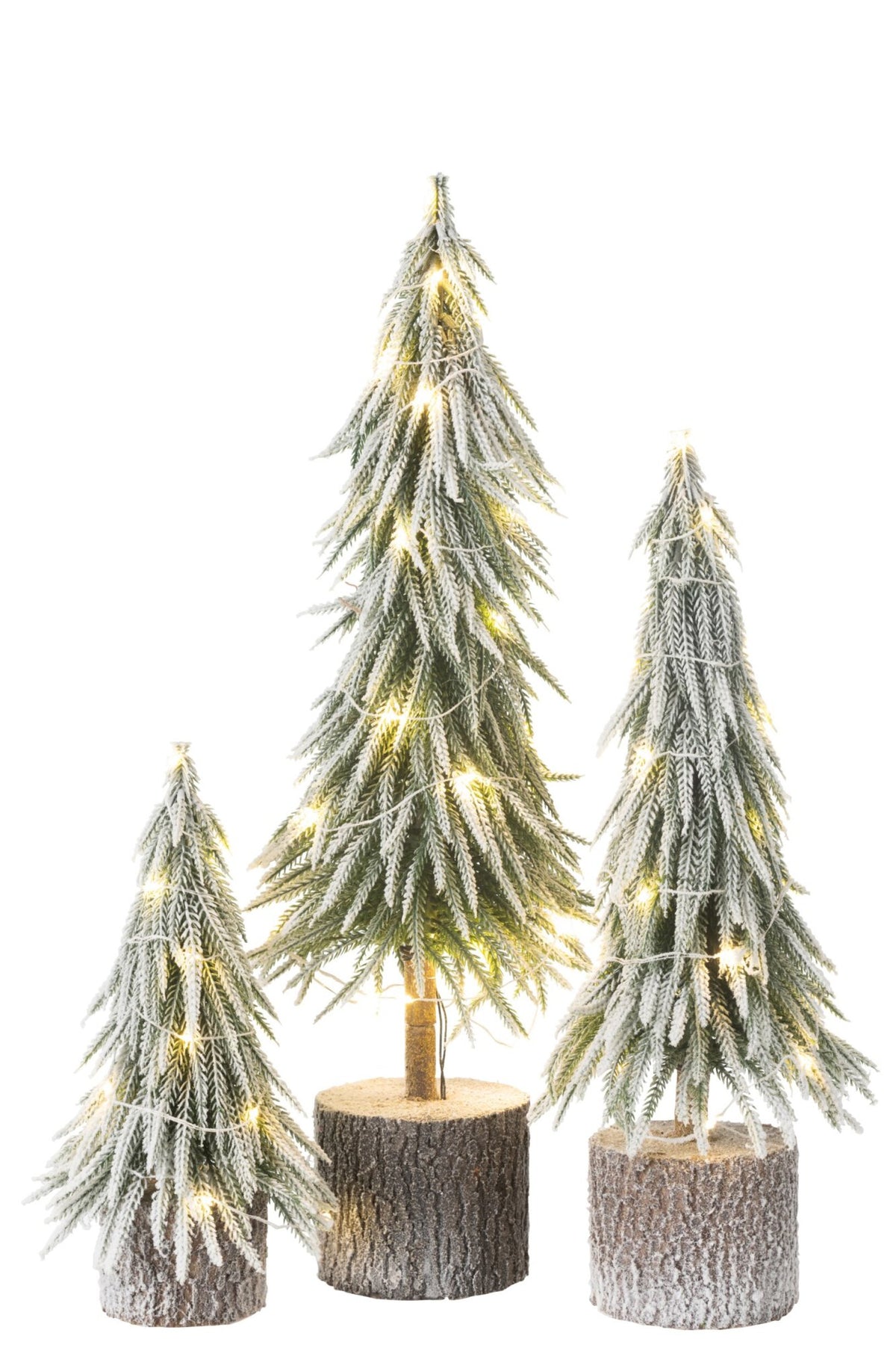 Xmas Tree A +Led Artificial Snow Green Large