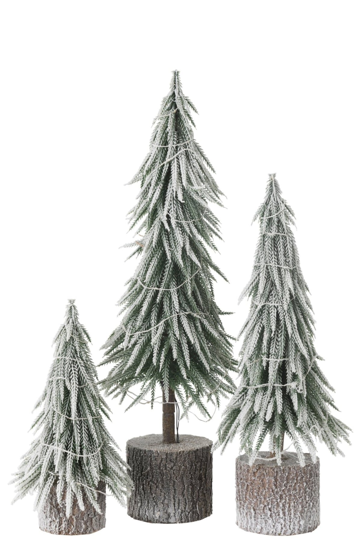 Xmas Tree A +Led Artificial Snow Green Large