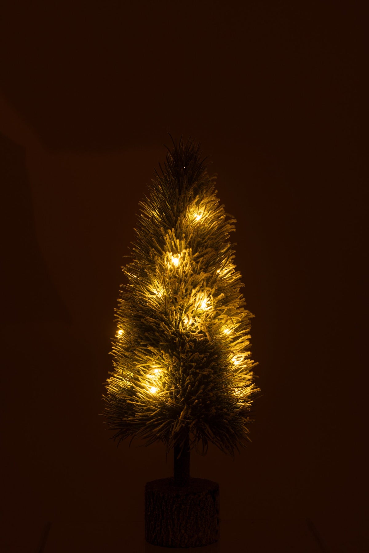 Xmas Tree B+Led Artificial Snow Green Midum