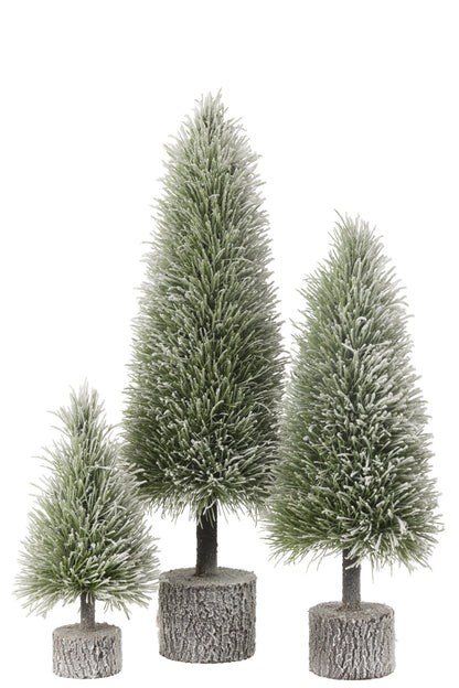Xmas Tree B +Led Artificial Snow Green Large