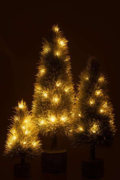 Xmas Tree B +Led Artificial Snow Green Large