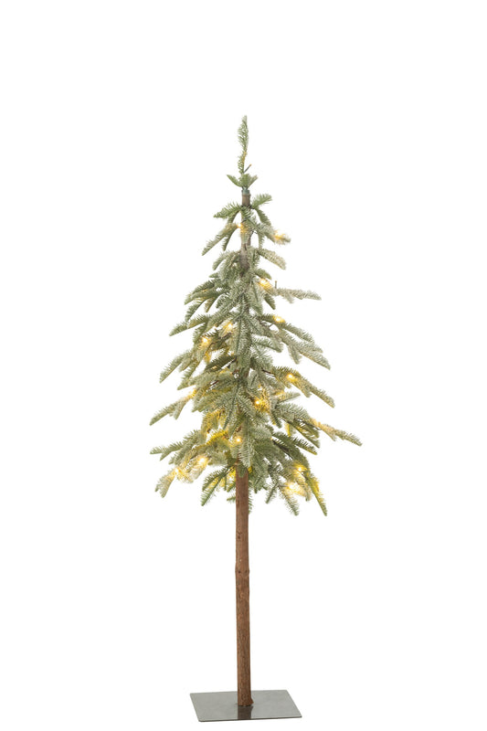 Xmas Tree C+Led Artificial Snow Green Small
