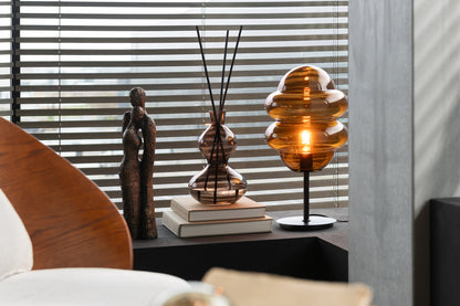 Table lamp honey spoon glass brown