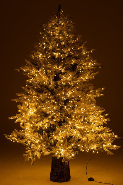 Xmas Tree+Snow 3000led Lights Plastic White