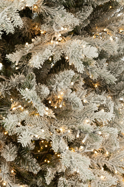 Xmas Tree+Snow 3000led Lights Plastic White
