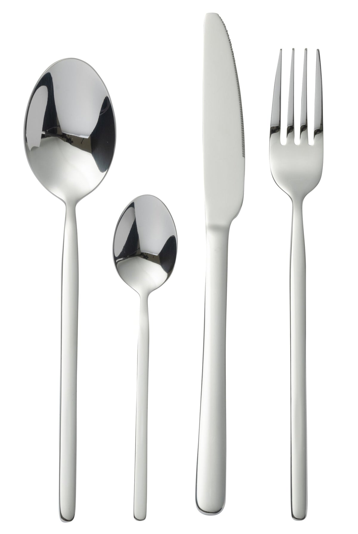 Cutlery box B 24 pieces stainless steel shiny silver