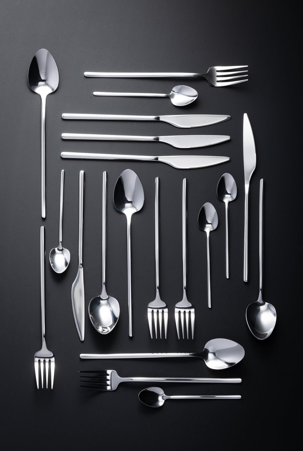Cutlery box C 24 pieces stainless steel shiny silver