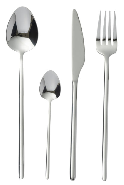 Cutlery box C 24 pieces stainless steel shiny silver