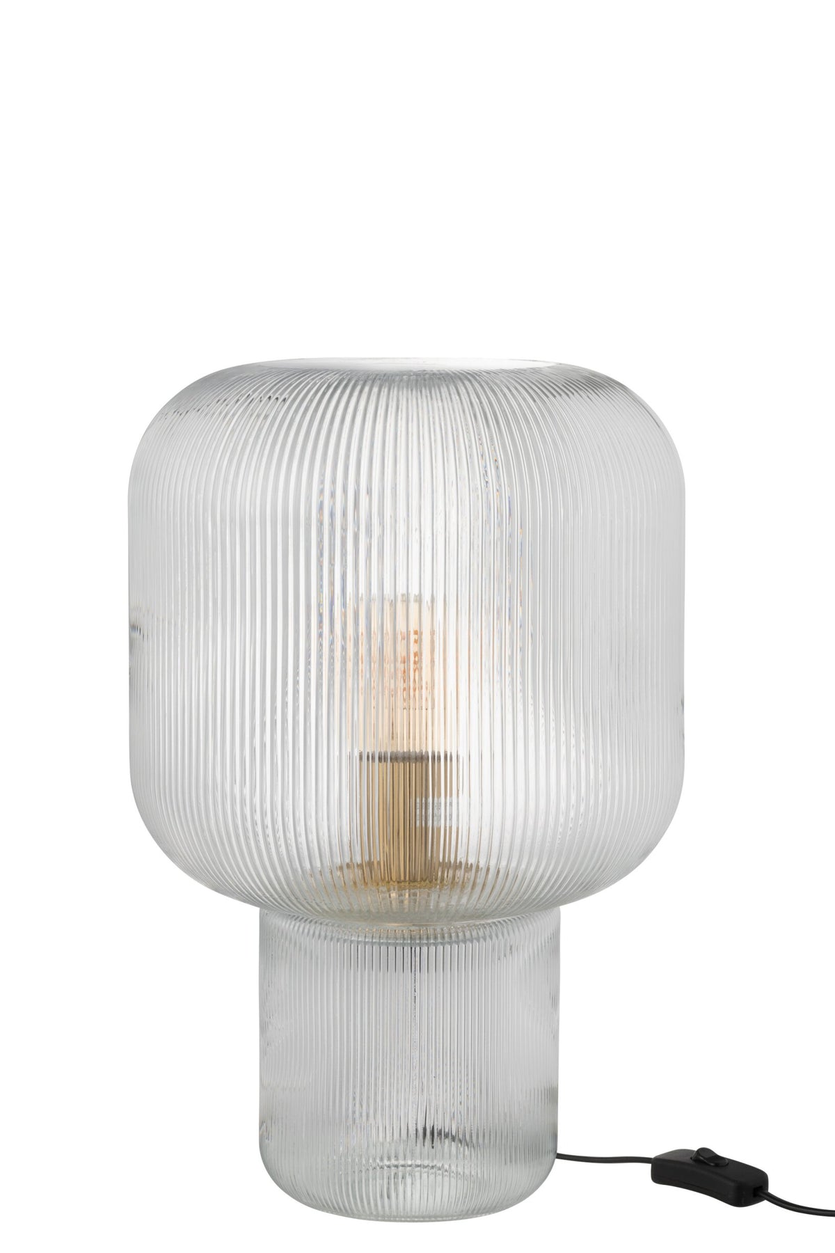 Table lamp transparent glass