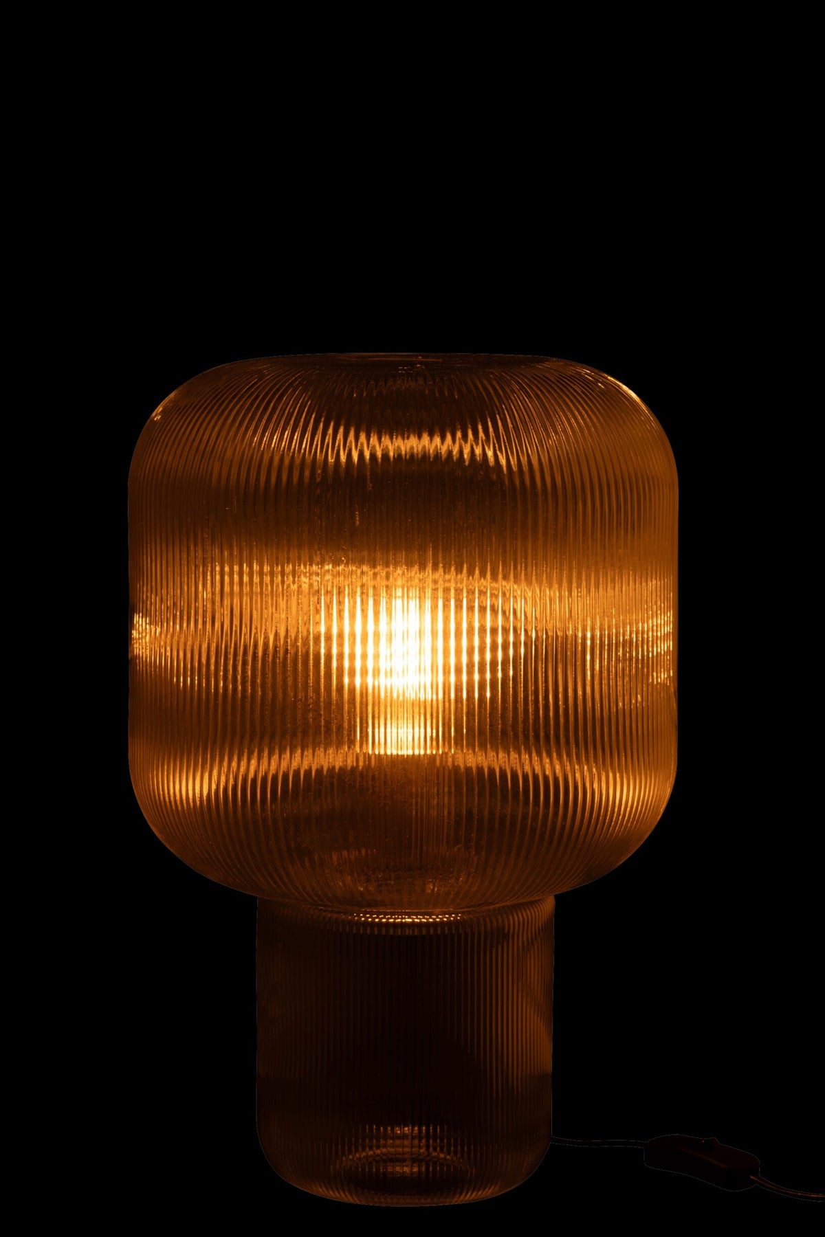 Table lamp transparent glass