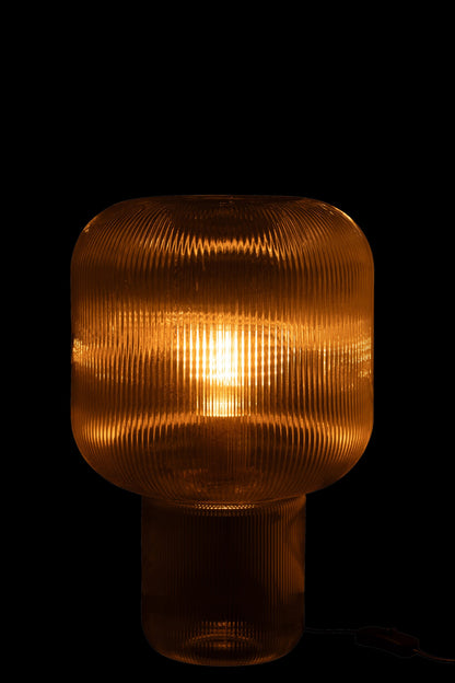 Table lamp transparent glass