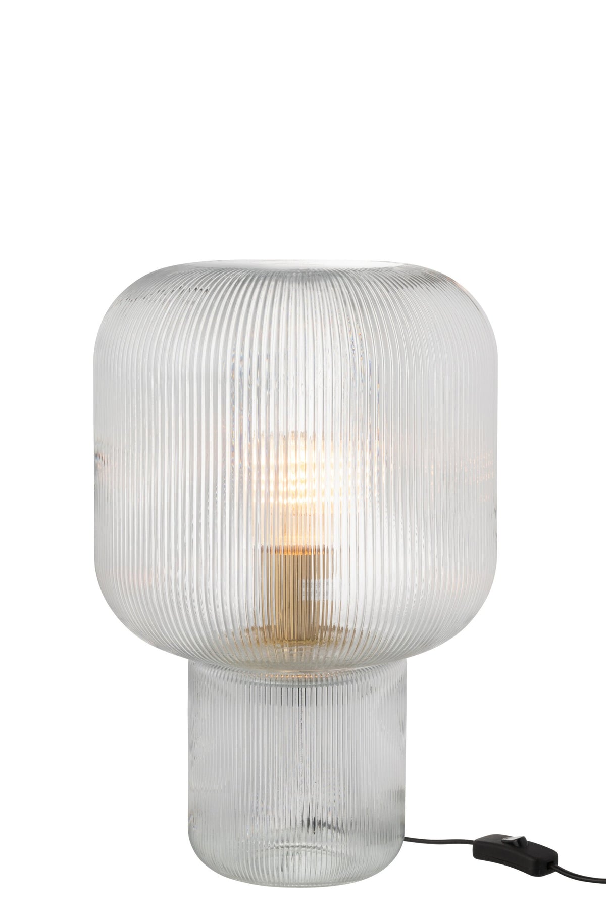 Table lamp transparent glass