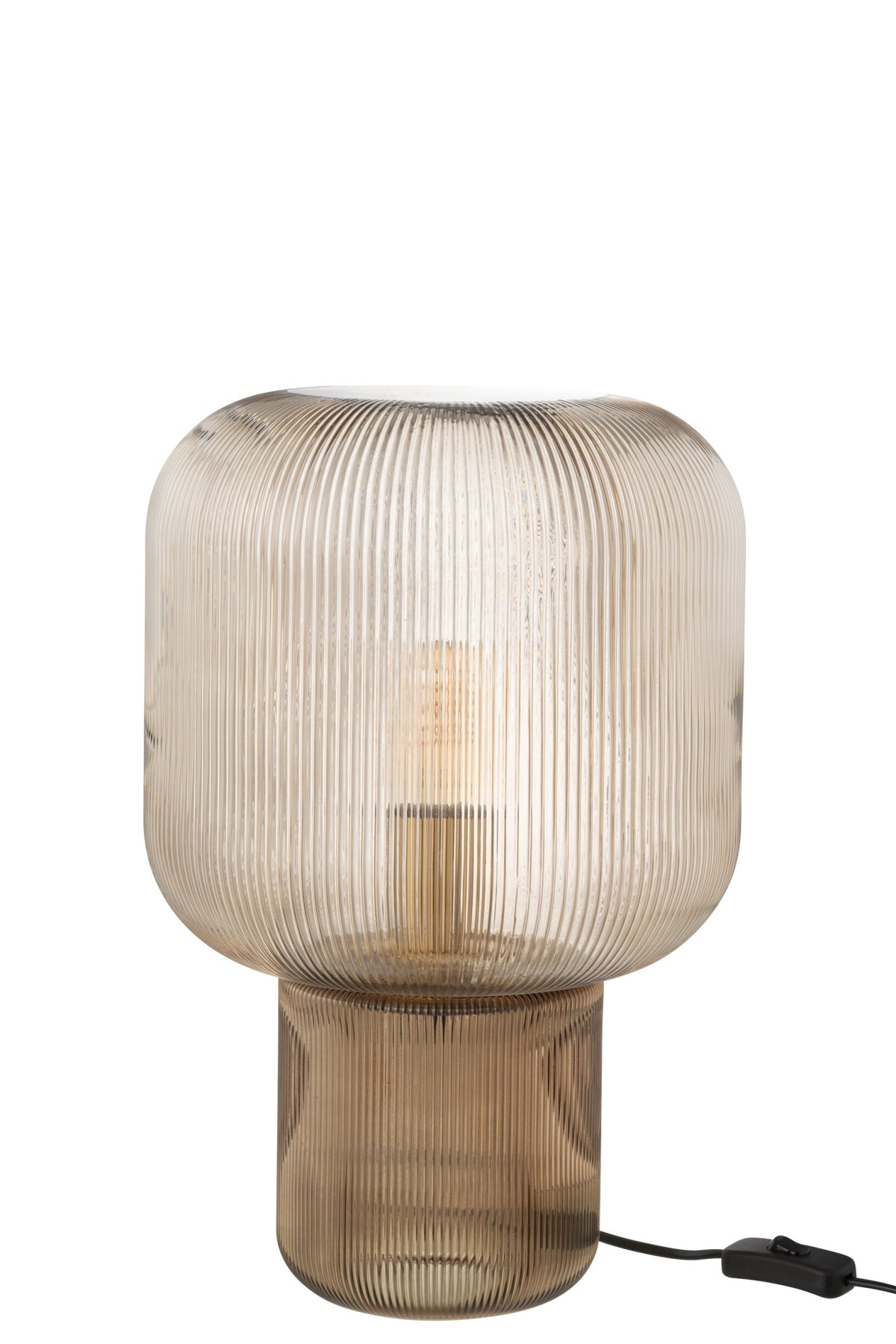 Table lamp glass brown