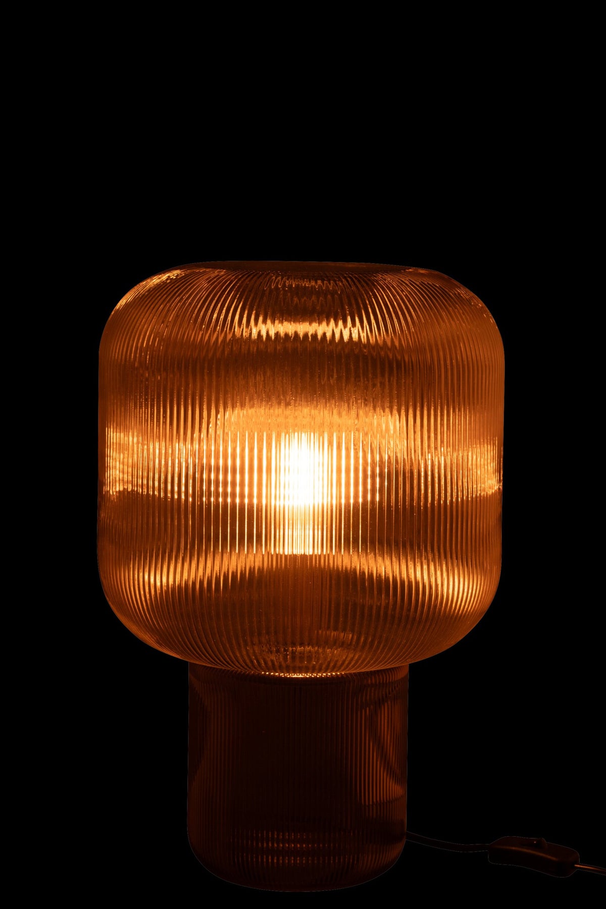Table lamp glass brown