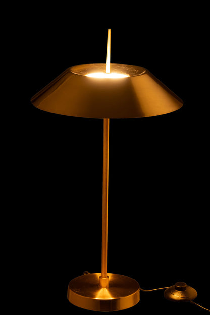Table lamp led metal gold