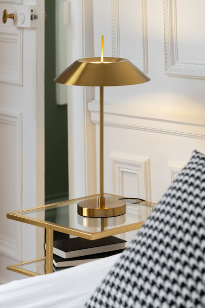 Table lamp led metal gold