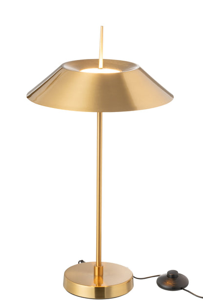 Table lamp led metal gold