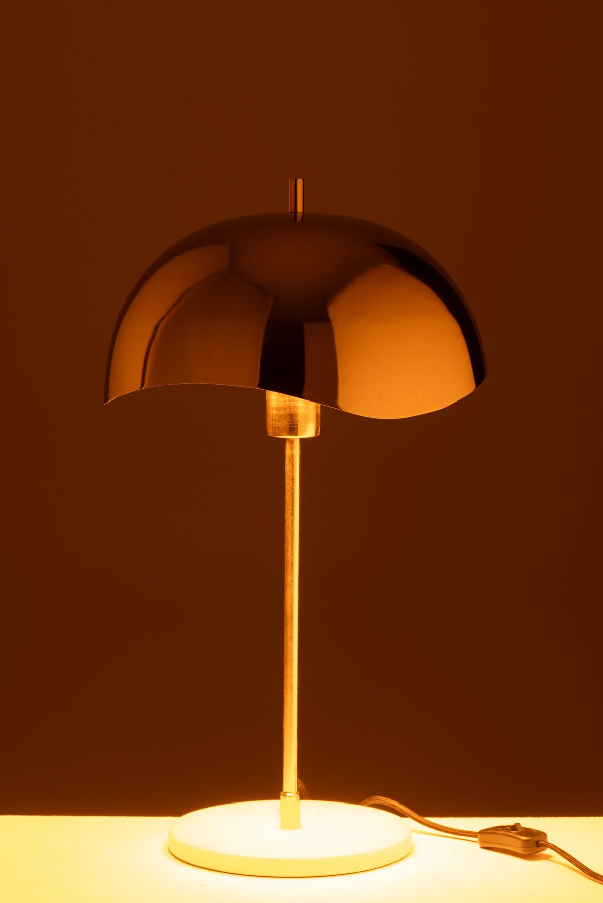 Table lamp metal/marble gold