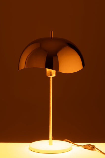 Table lamp metal/marble gold