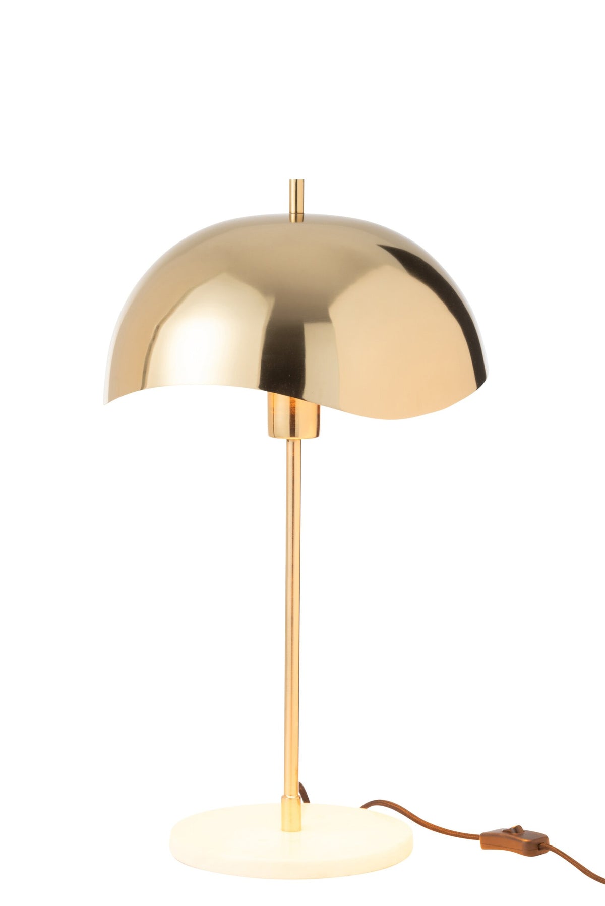 Table lamp metal/marble gold