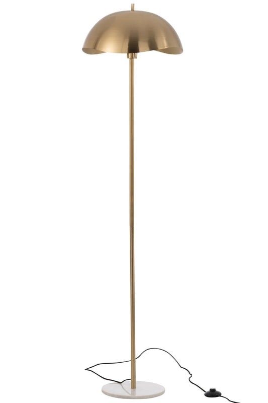 Floor lamp metal/marble gold