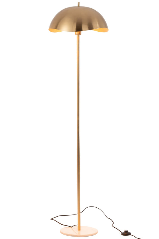 Floor lamp metal/marble gold