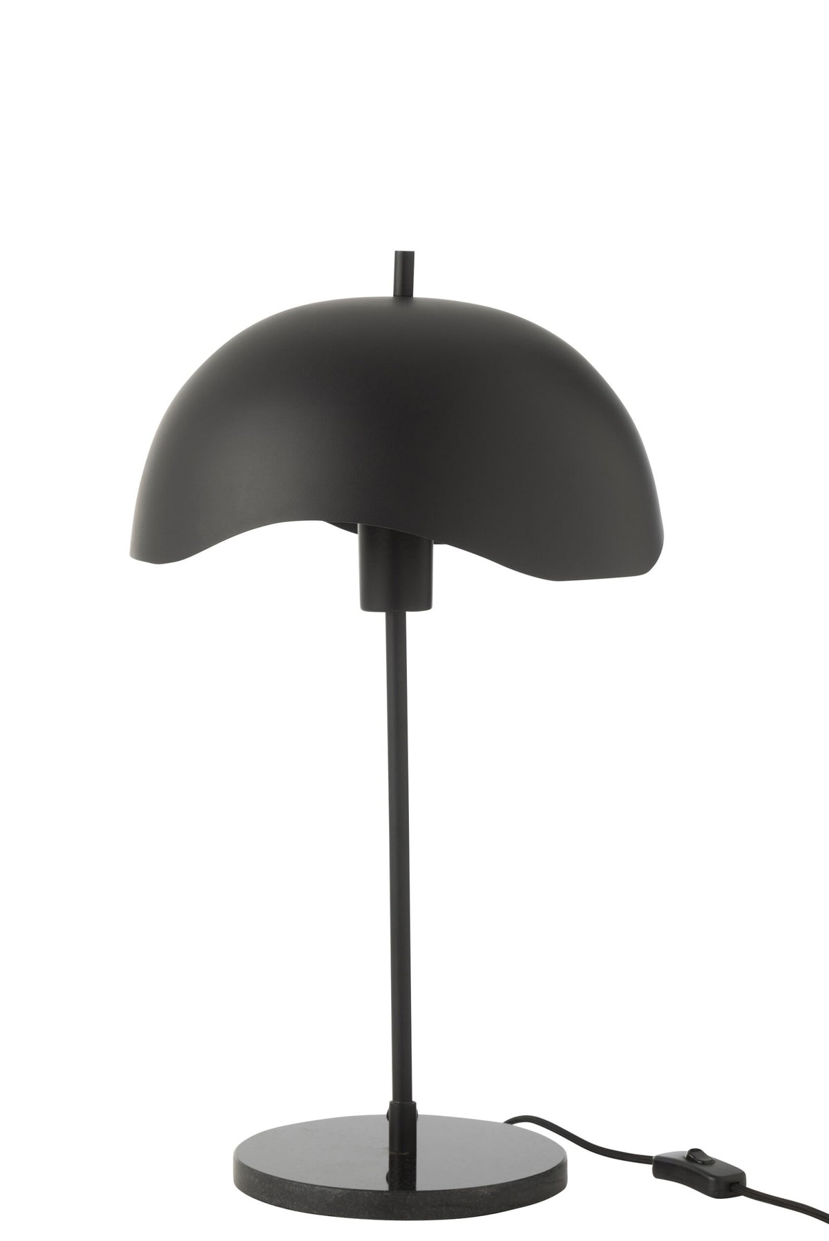 Table lamp metal/marble black