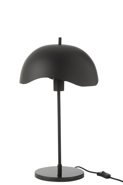 Table lamp metal/marble black