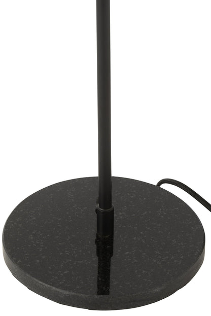 Table lamp metal/marble black