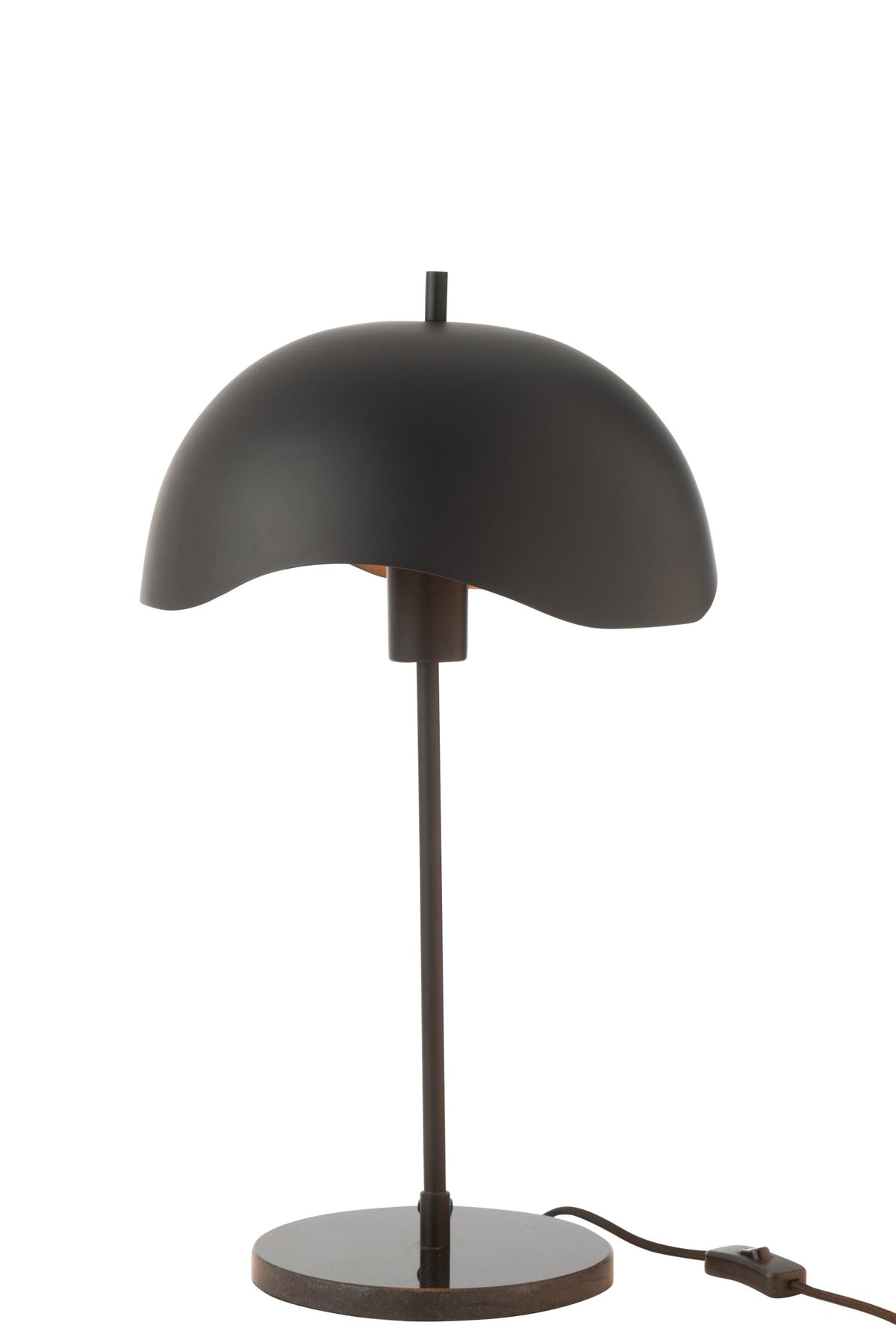 Table lamp metal/marble black