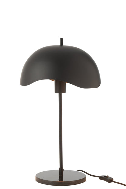 Table lamp metal/marble black