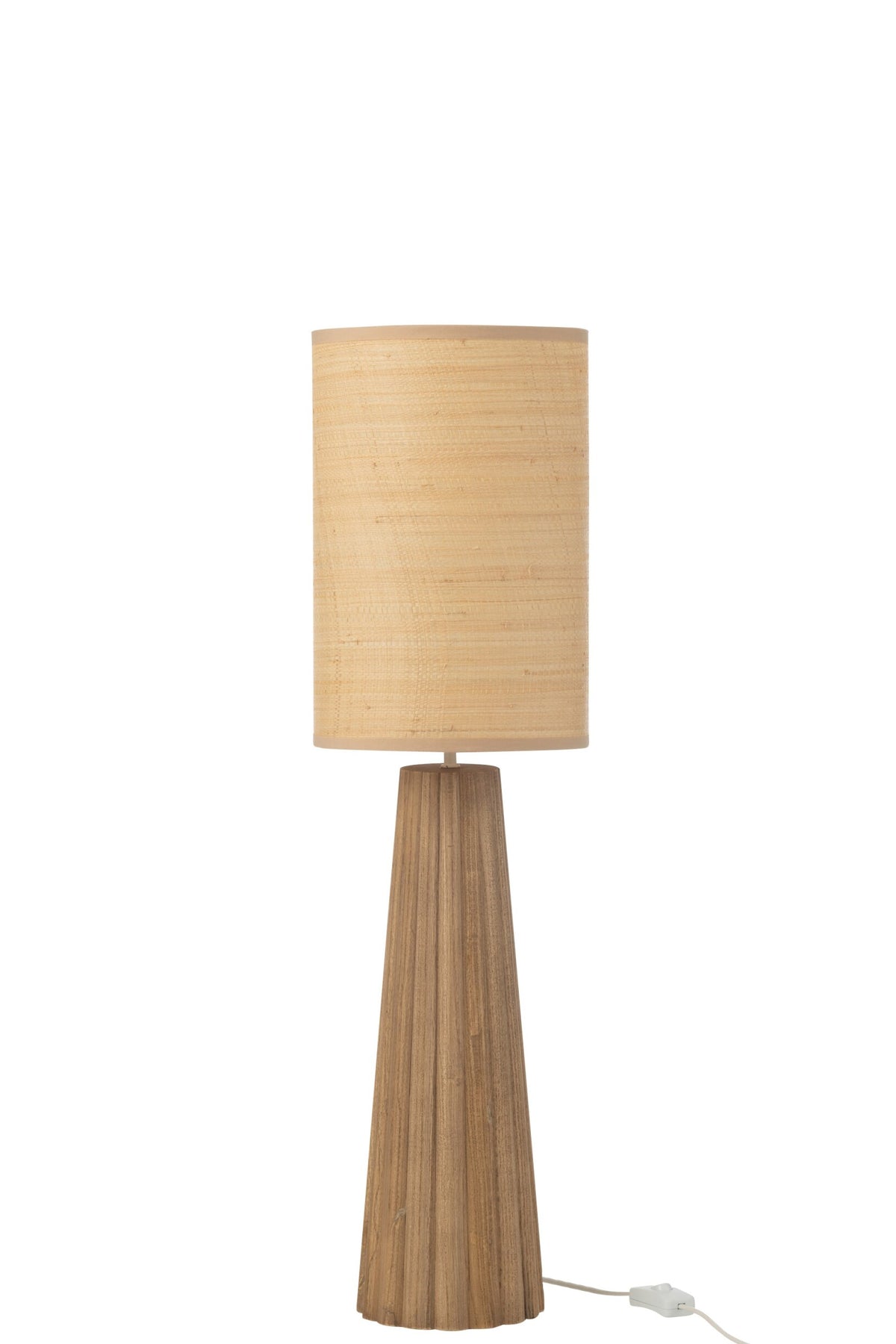 Table lamp umbrella ailanthus natural wood small