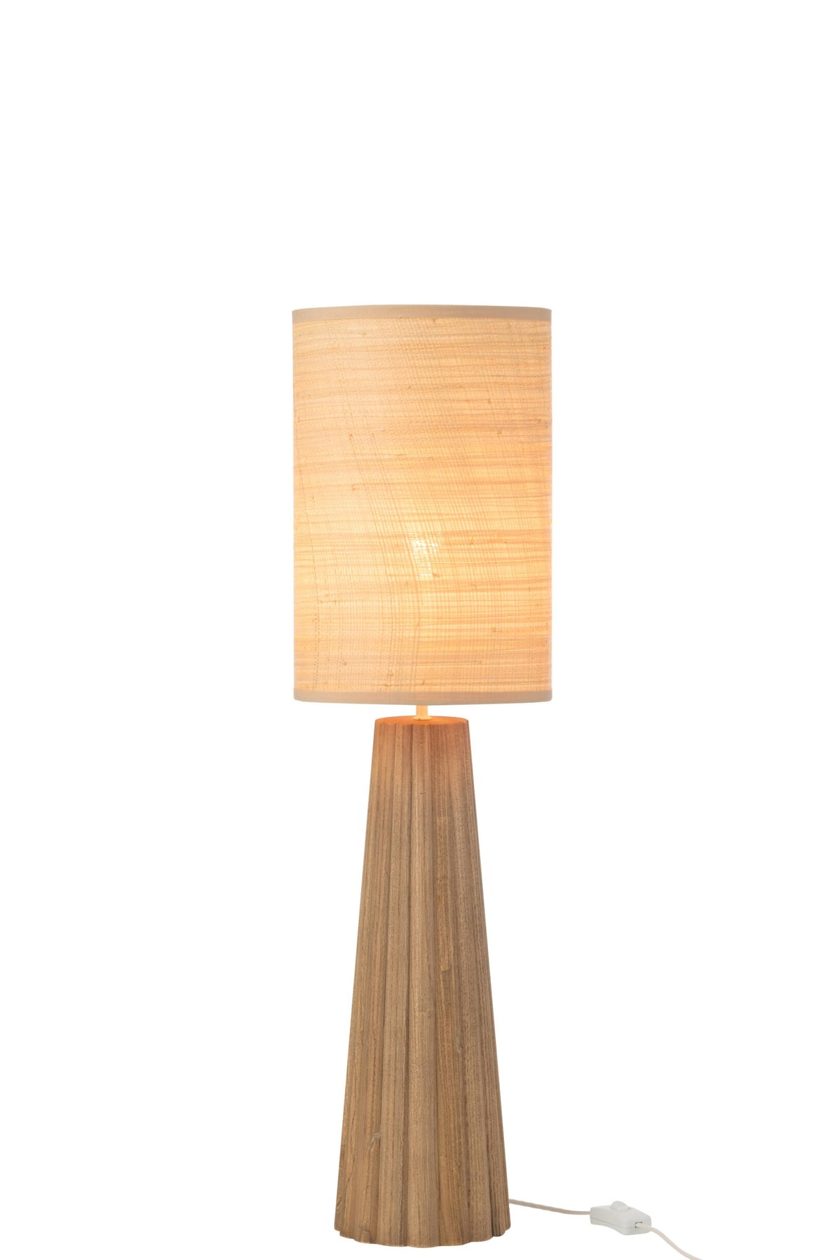 Table lamp umbrella ailanthus natural wood small